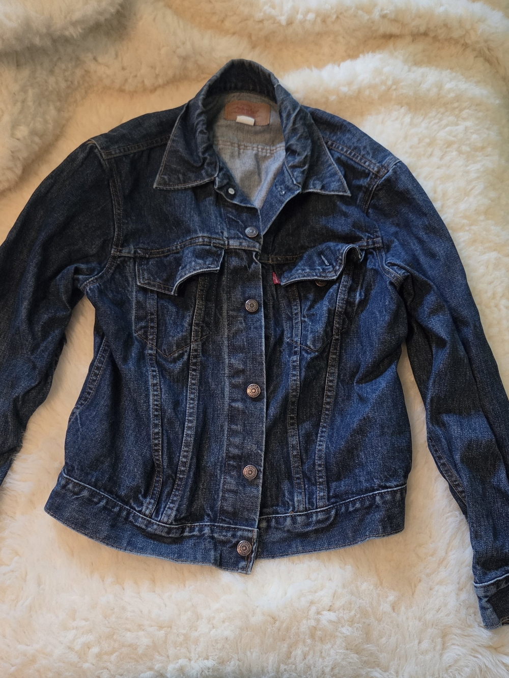 Levi's Men's Dark Blue Denim 100% Cotton Jacket